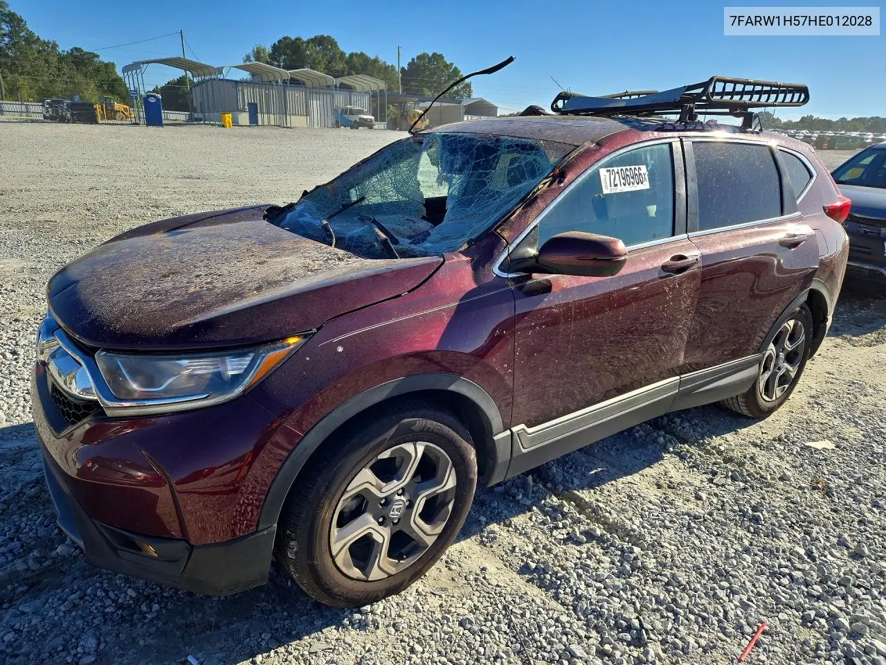 HONDA CR-V 2017, VIN 7FARW1H57HE012028