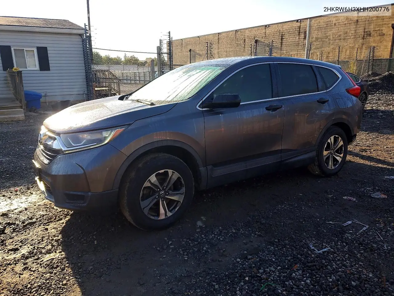 HONDA CR-V 2017, VIN 2HKRW6H3XHH200776