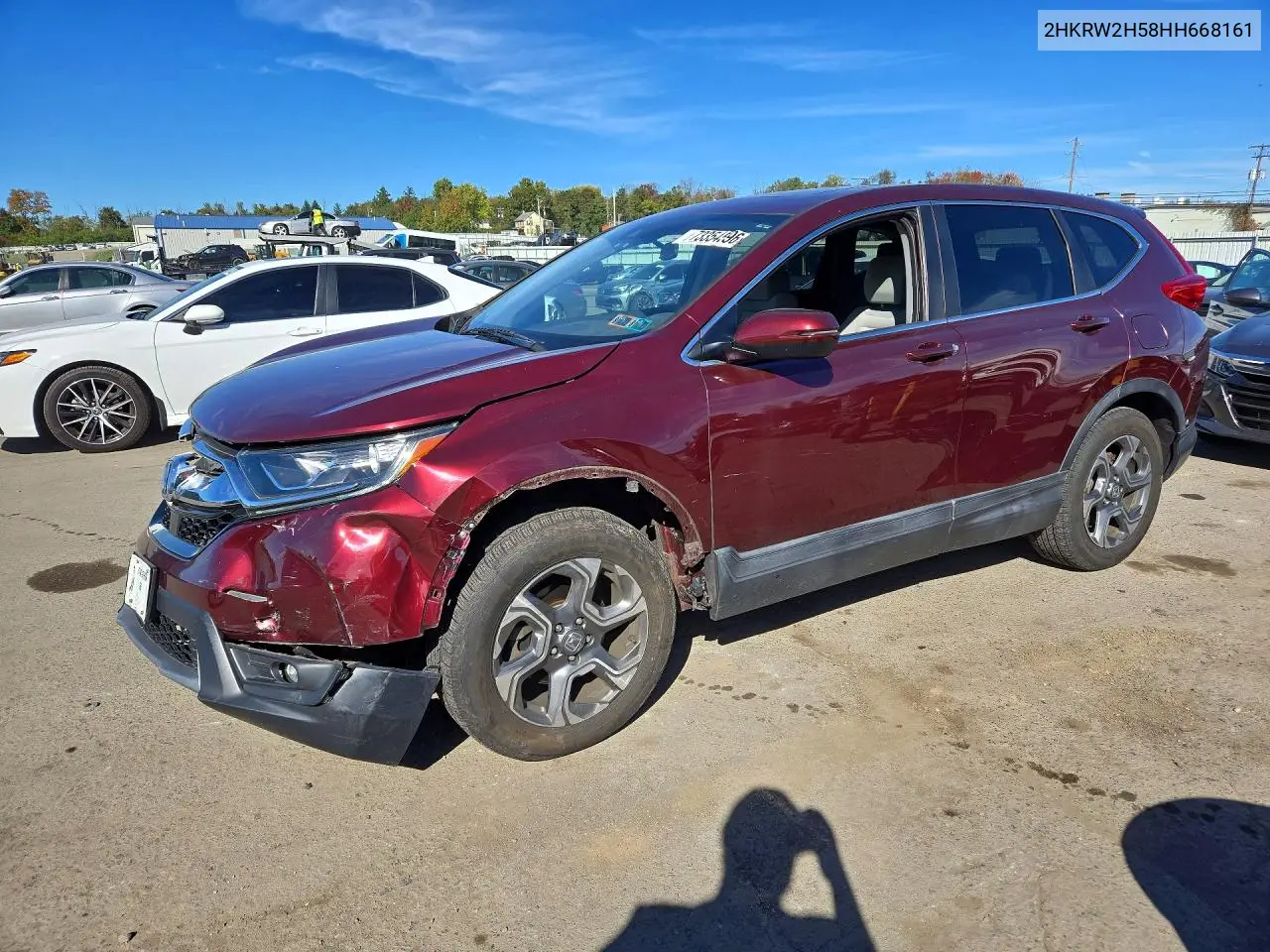 HONDA CR-V 2017, VIN 2HKRW2H58HH668161