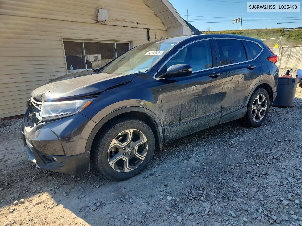 HONDA CR-V 2017, VIN 5J6RW2H55HL035493