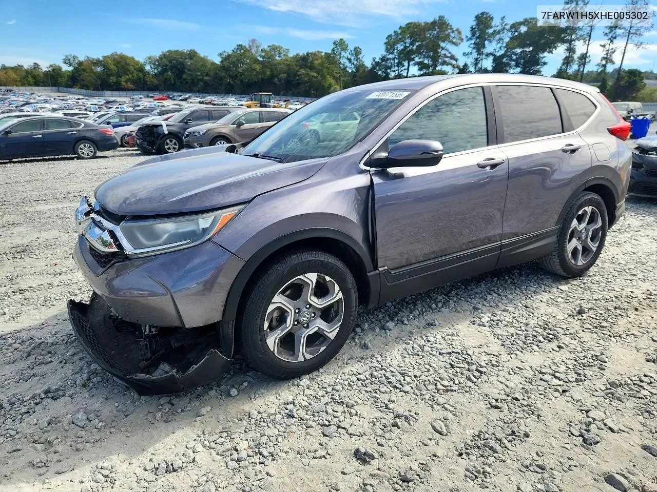 HONDA CR-V 2017, VIN 7FARW1H5XHE005302