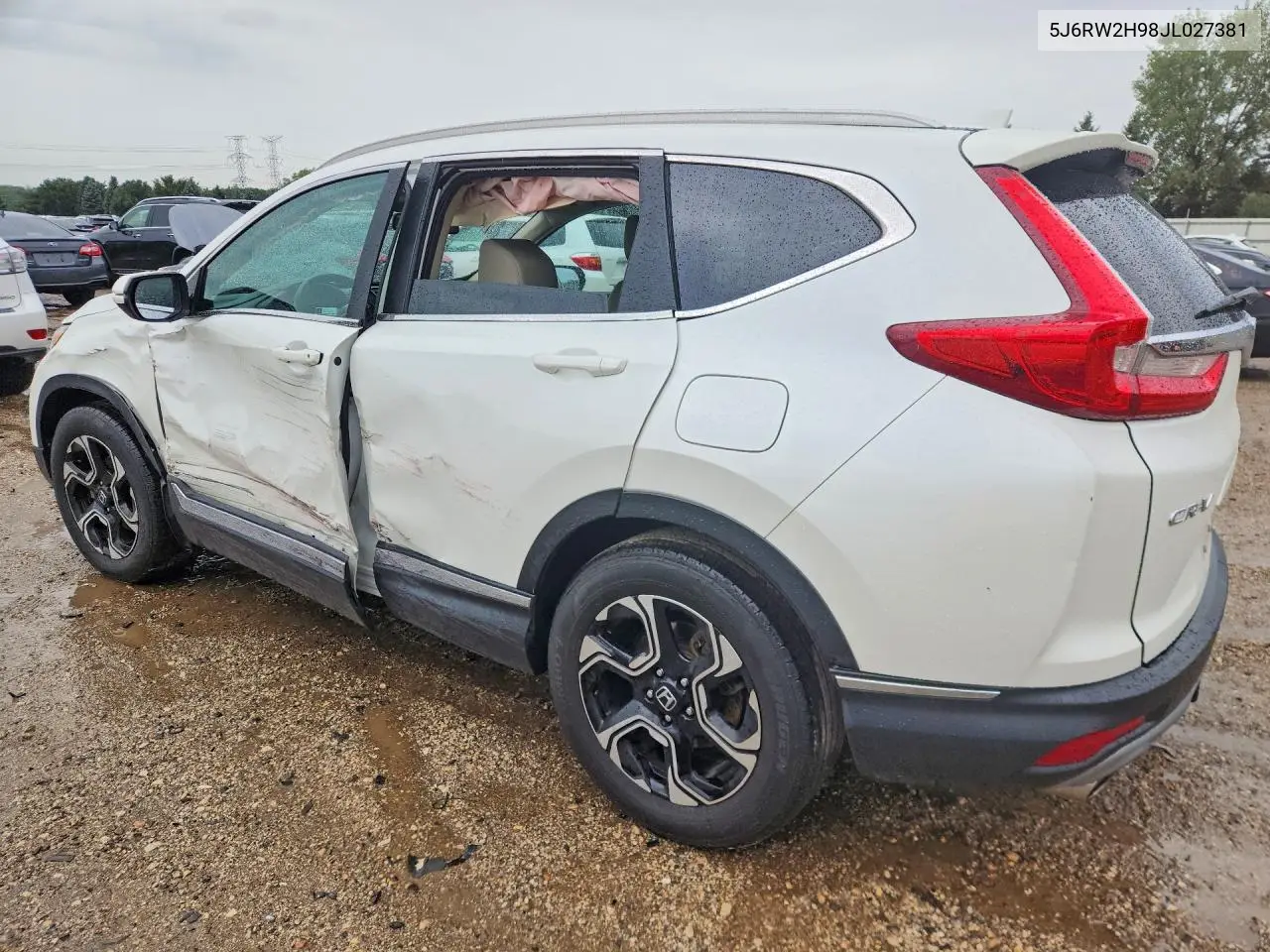 2018 HONDA CR-V VIN 5J6RW2H98JL027381 — фото 2