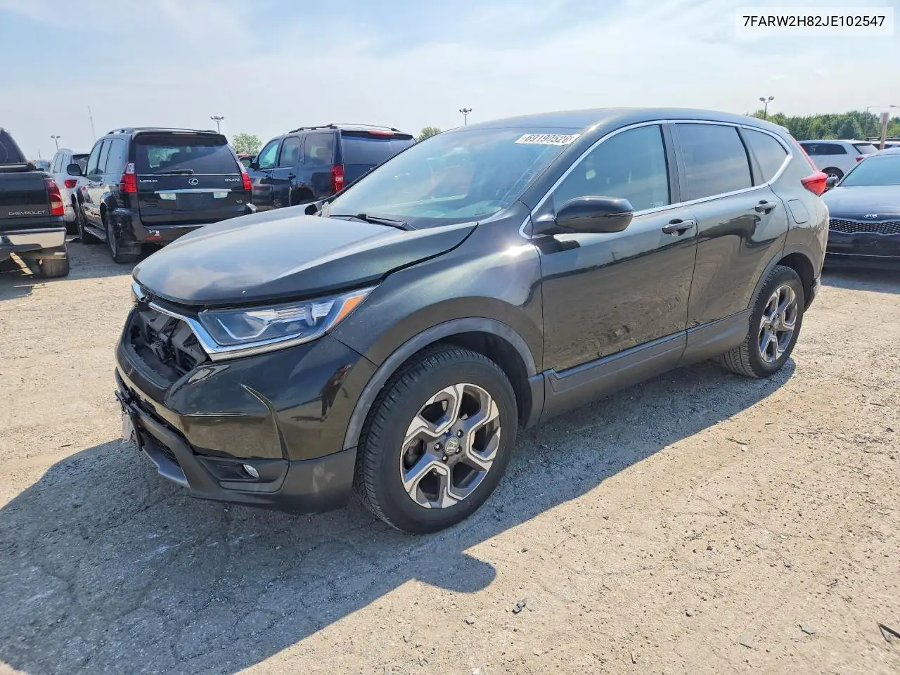 HONDA CR-V 2018, VIN 7FARW2H82JE102547