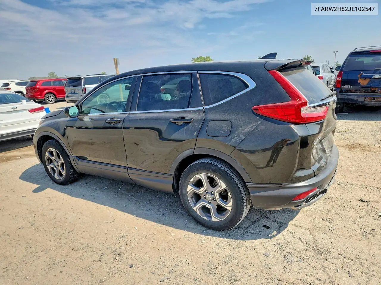 2018 HONDA CR-V VIN 7FARW2H82JE102547 — фото 2