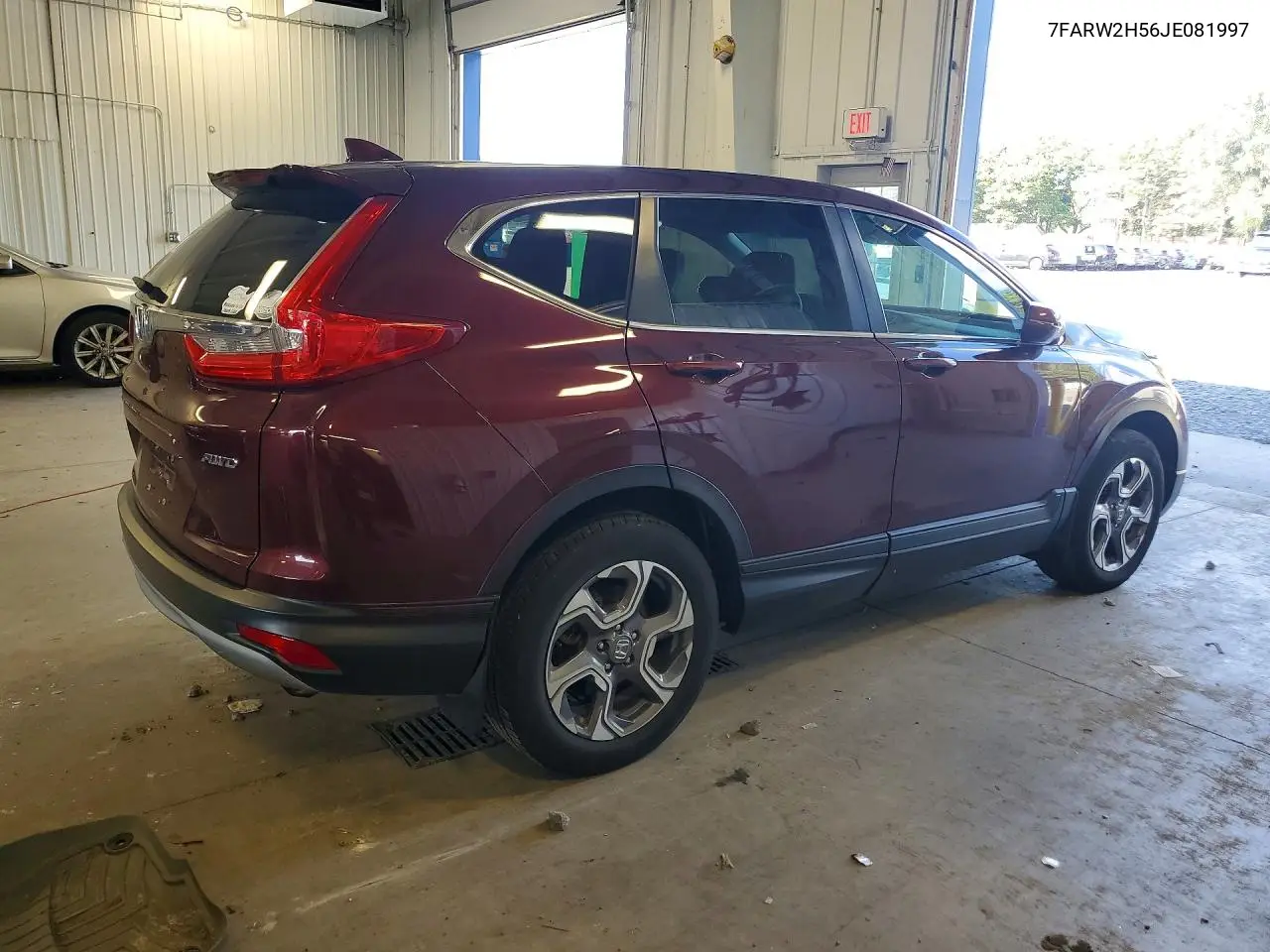 2018 HONDA CR-V VIN 7FARW2H56JE081997 — фото 3