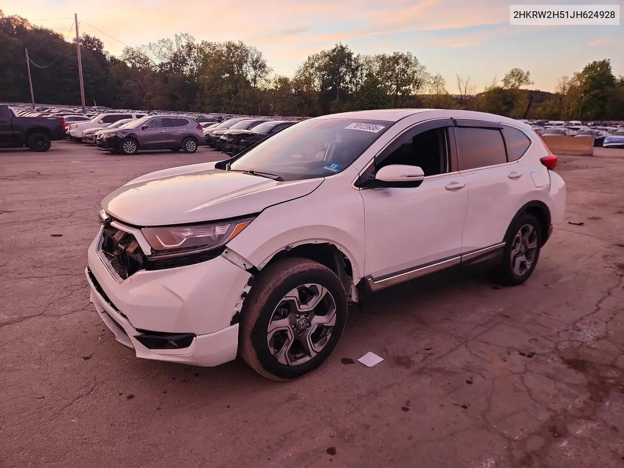 HONDA CR-V 2018, VIN 2HKRW2H51JH624928