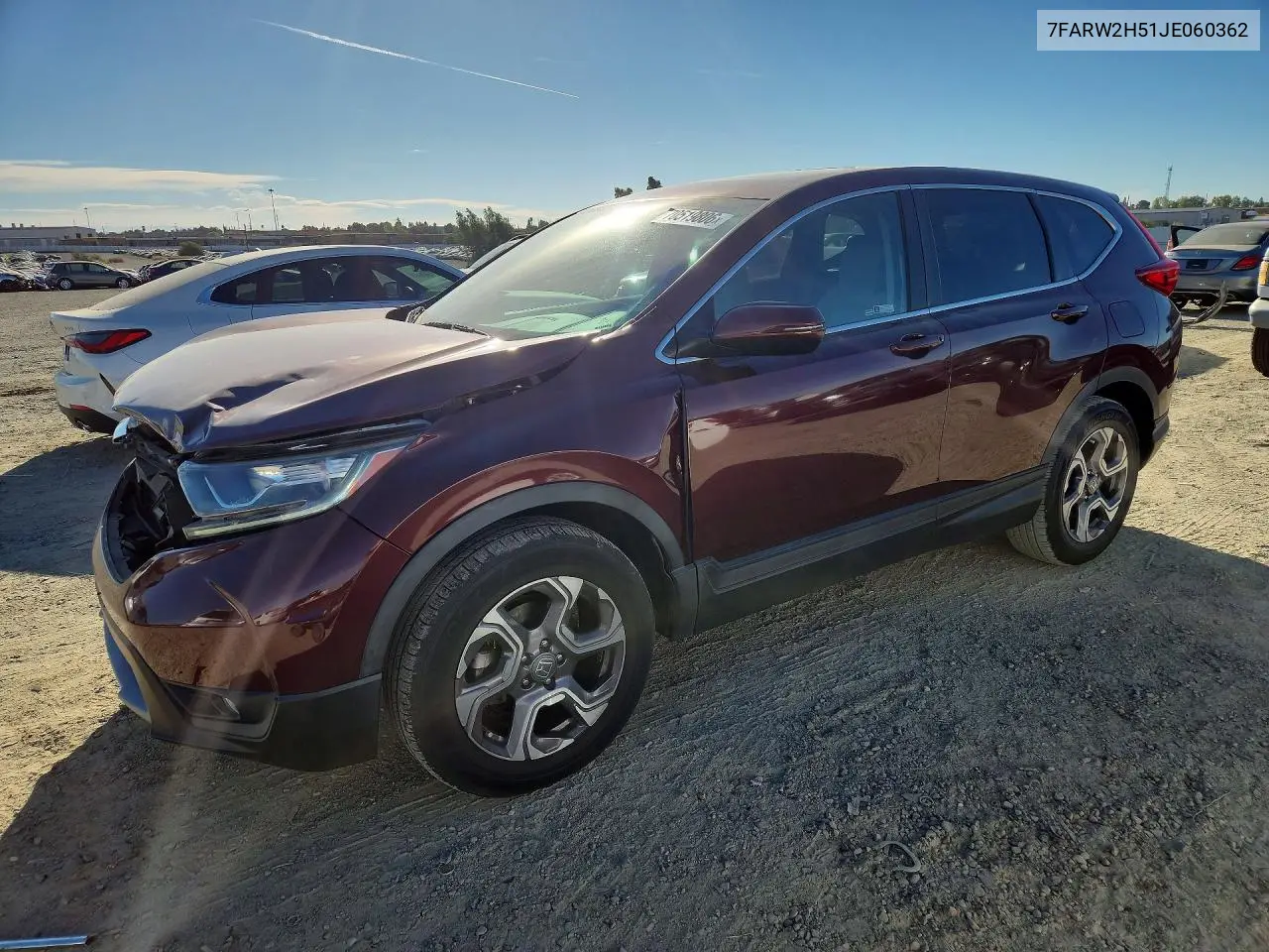 HONDA CR-V 2018, VIN 7FARW2H51JE060362