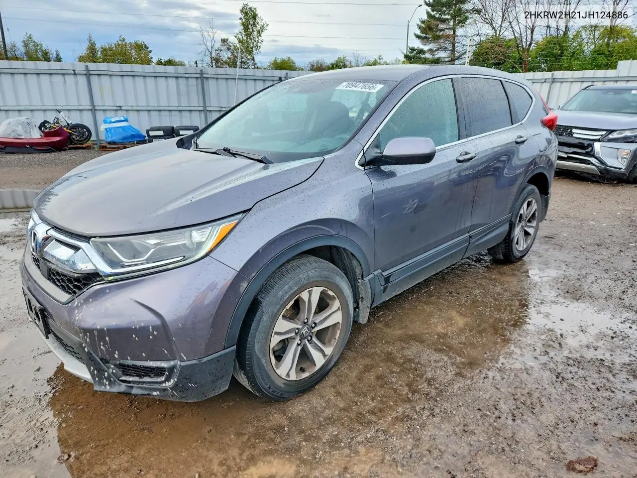 HONDA CR-V 2018, VIN 2HKRW2H21JH124886