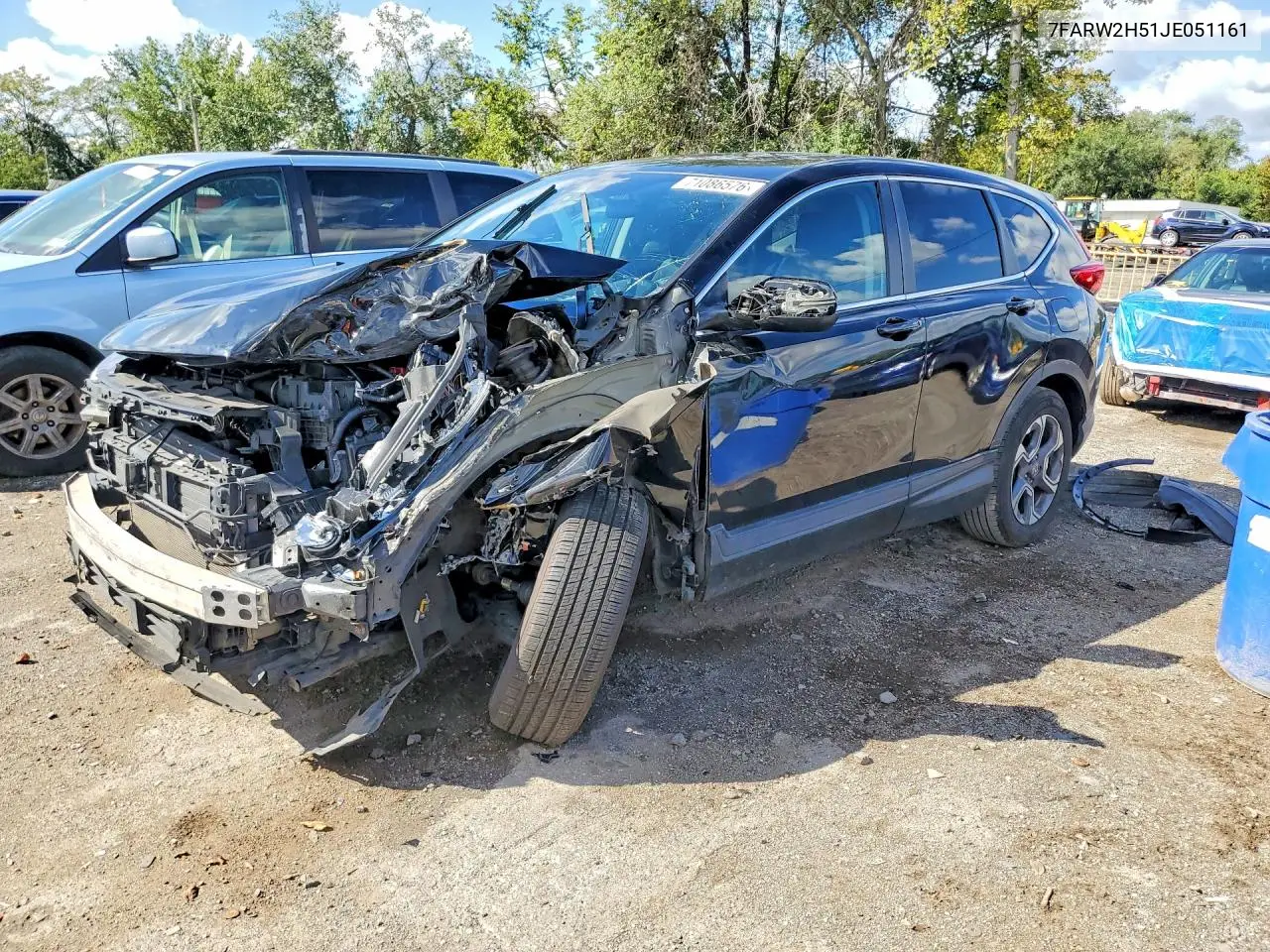HONDA CR-V 2018, VIN 7FARW2H51JE051161