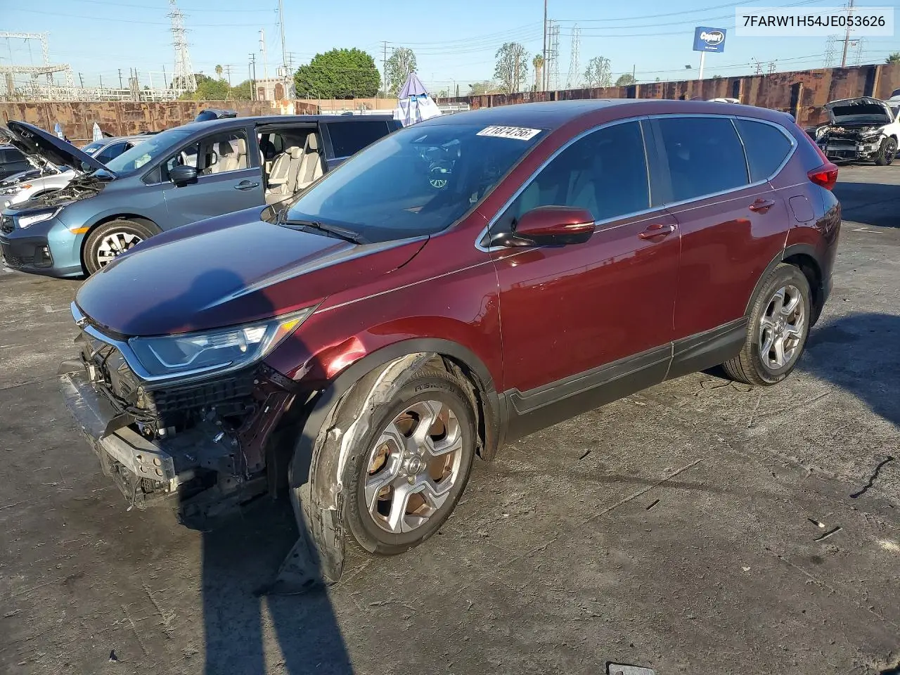 HONDA CR-V 2018, VIN 7FARW1H54JE053626