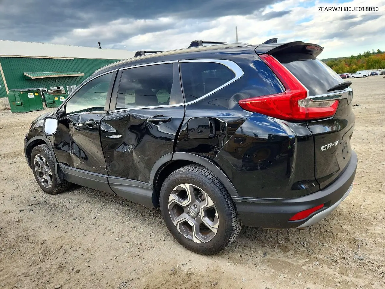 2018 HONDA CR-V VIN 7FARW2H80JE018050 — фото 2