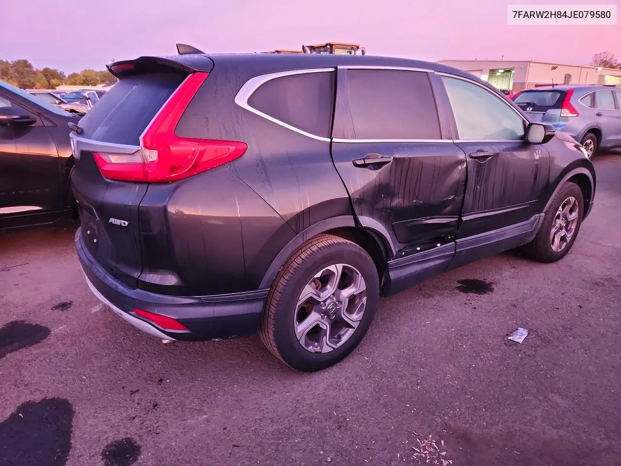 2018 HONDA CR-V VIN 7FARW2H84JE079580 — фото 3