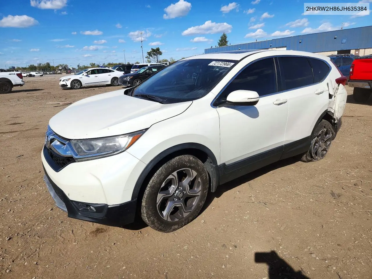 HONDA CR-V 2018, VIN 2HKRW2H86JH635384