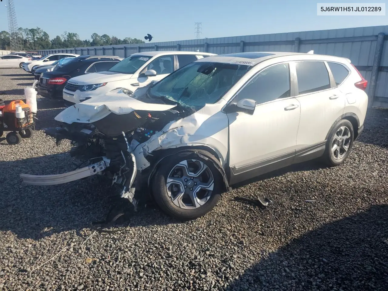 HONDA CR-V 2018, VIN 5J6RW1H51JL012289
