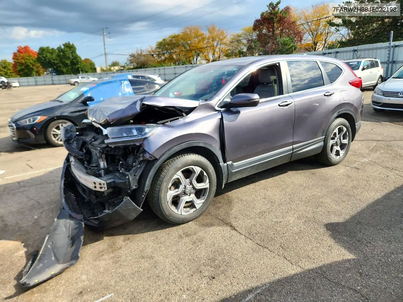 HONDA CR-V 2018, VIN 7FARW2H88JE022198
