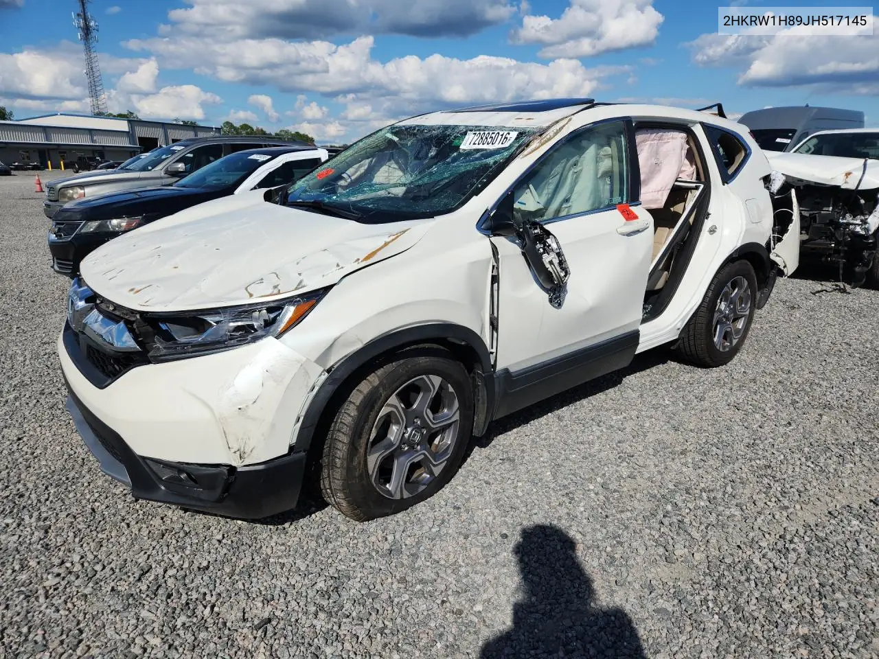 HONDA CR-V 2018, VIN 2HKRW1H89JH517145