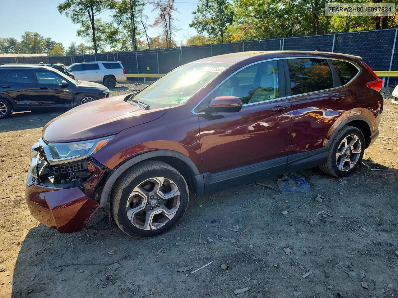 HONDA CR-V 2018, VIN 7FARW2H80JE097834