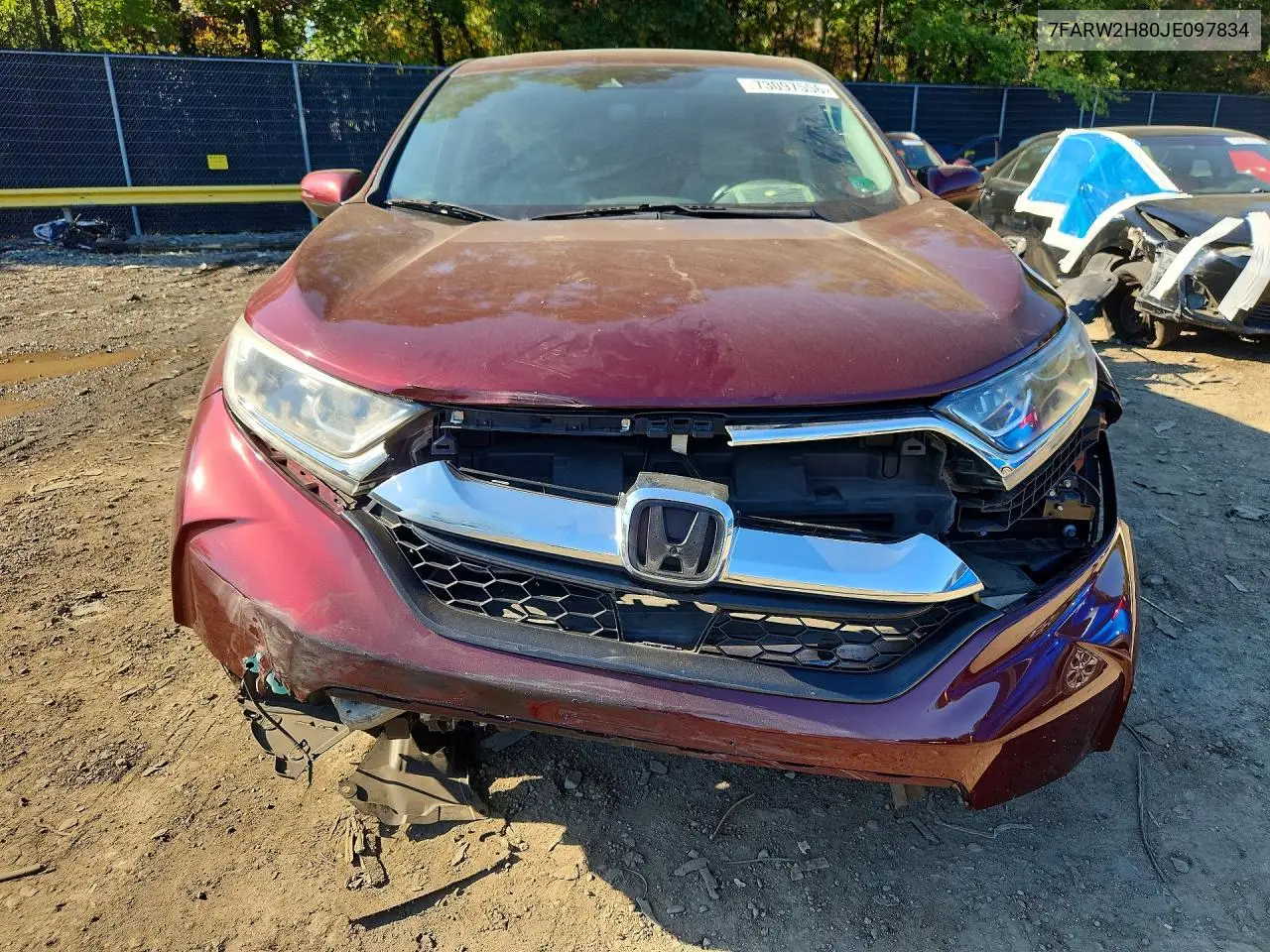 2018 HONDA CR-V VIN 7FARW2H80JE097834 — фото 5