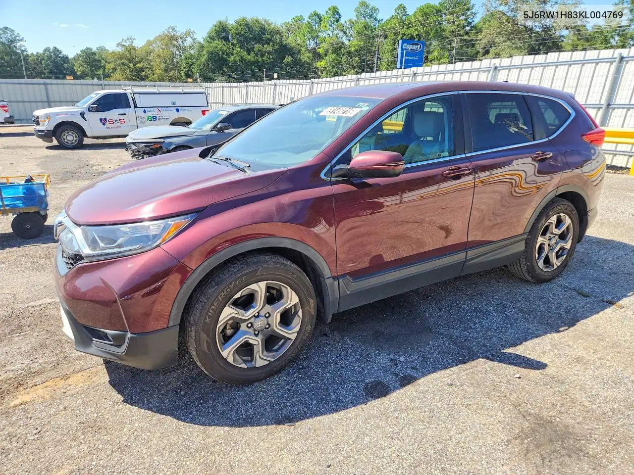 HONDA CR-V 2019, VIN 5J6RW1H83KL004769