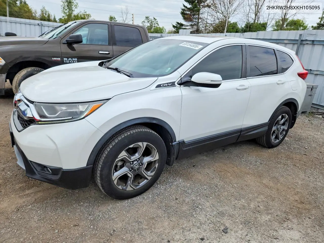 HONDA CR-V 2019, VIN 2HKRW2H8XKH105095