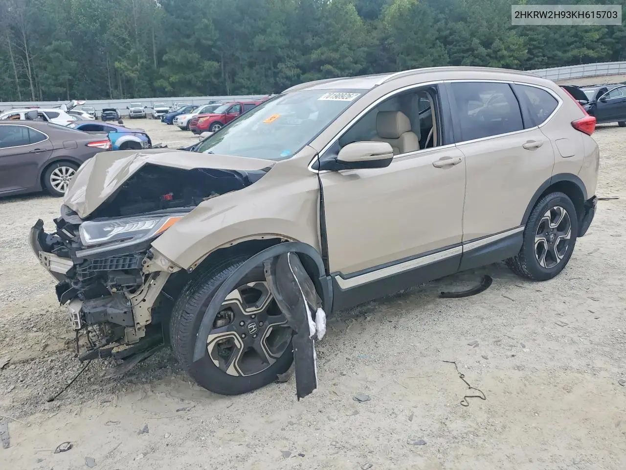 HONDA CR-V 2019, VIN 2HKRW2H93KH615703