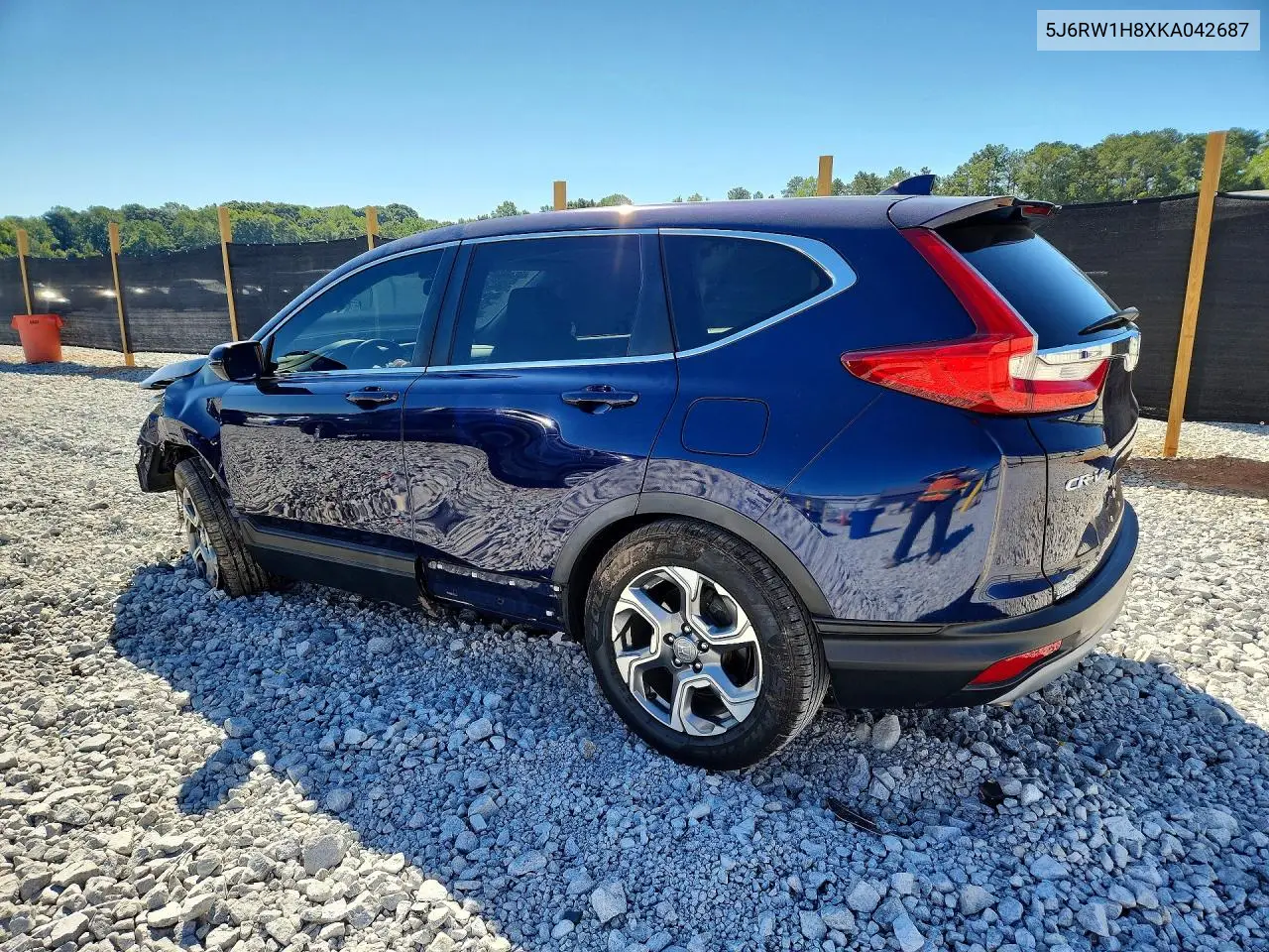 2019 HONDA CR-V VIN 5J6RW1H8XKA042687 — фото 2