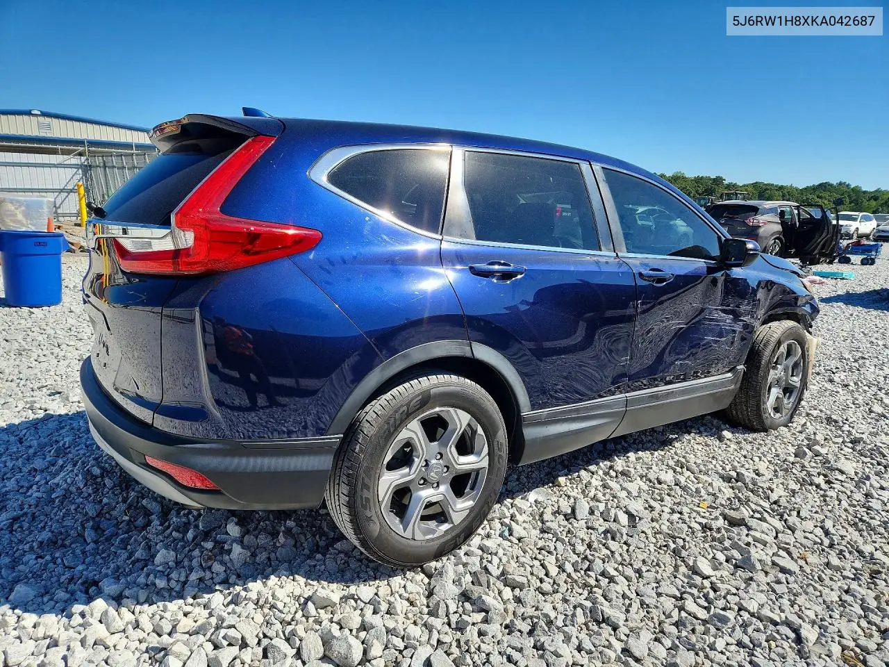 2019 HONDA CR-V VIN 5J6RW1H8XKA042687 — фото 3