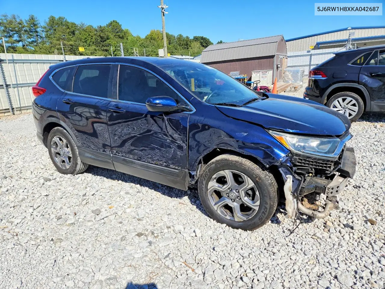 2019 HONDA CR-V VIN 5J6RW1H8XKA042687 — фото 4