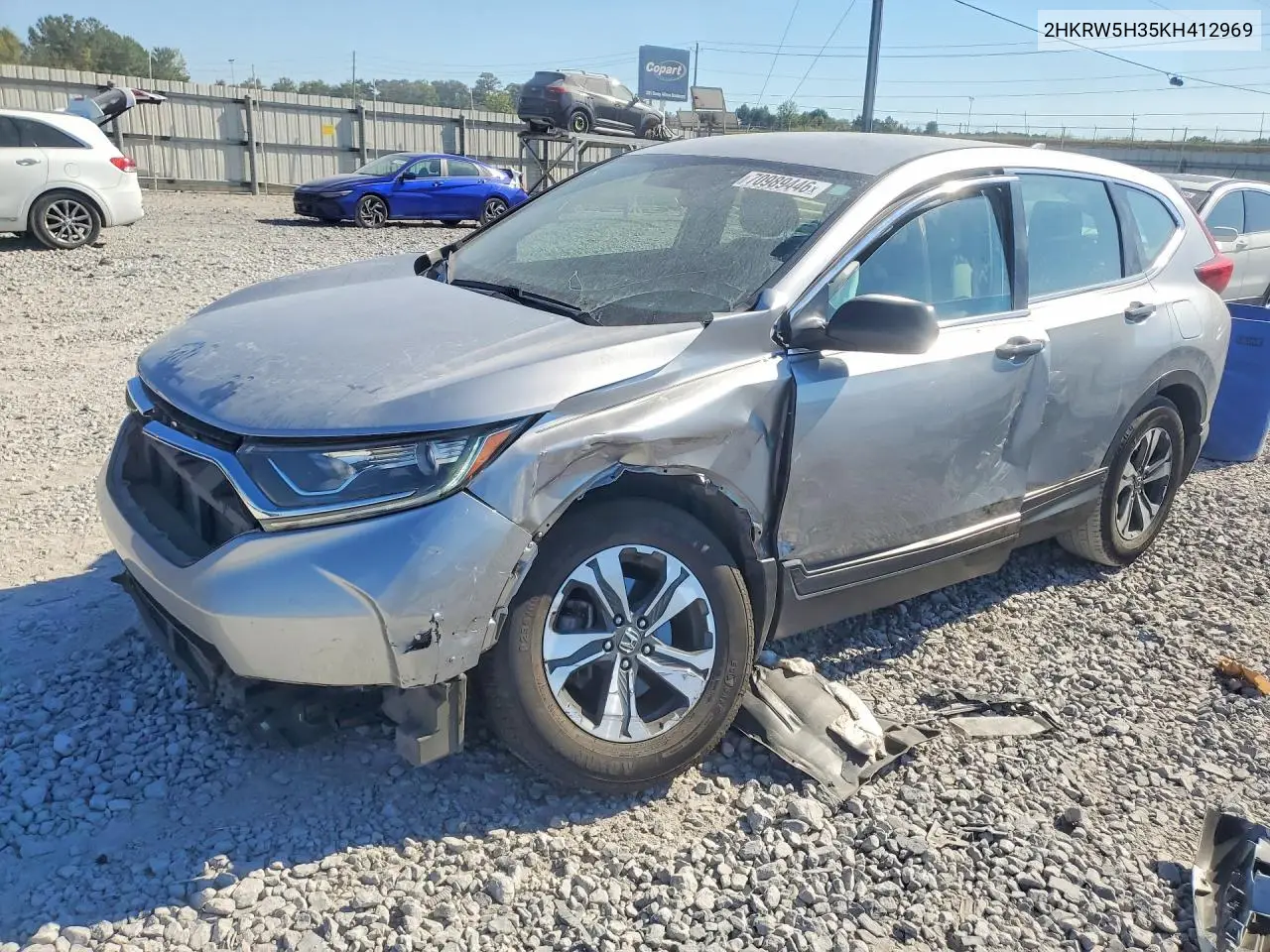 HONDA CR-V 2019, VIN 2HKRW5H35KH412969
