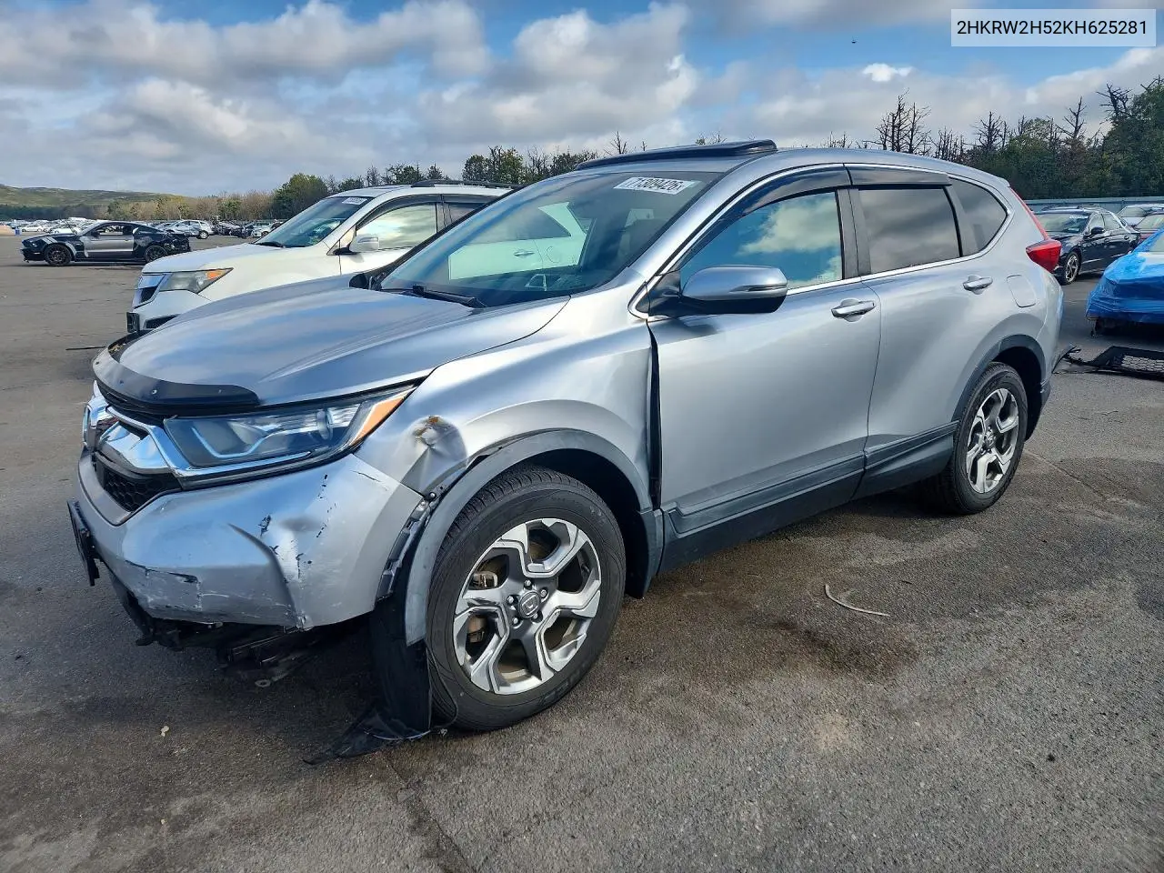 HONDA CR-V 2019, VIN 2HKRW2H52KH625281