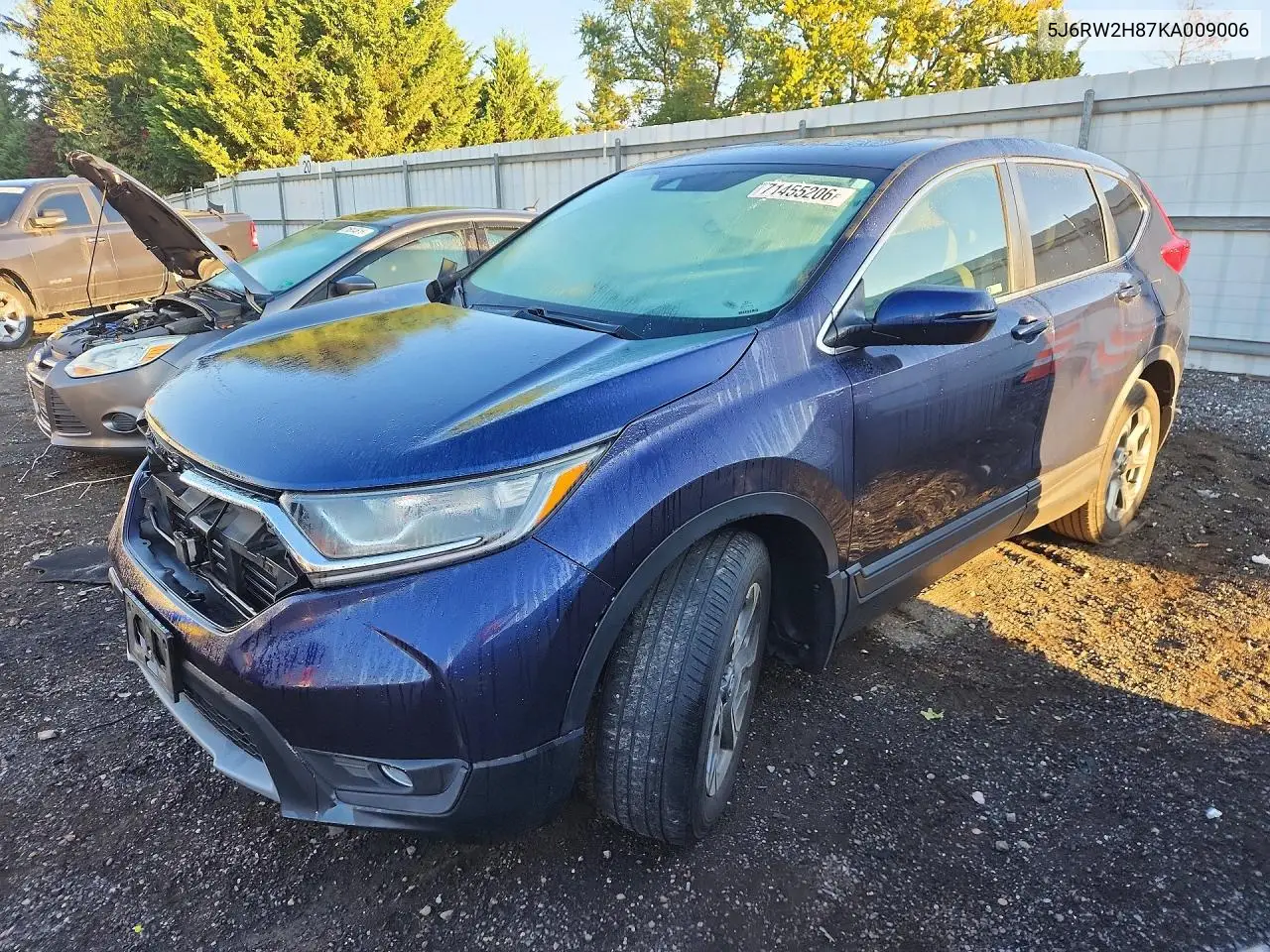 HONDA CR-V 2019, VIN 5J6RW2H87KA009006