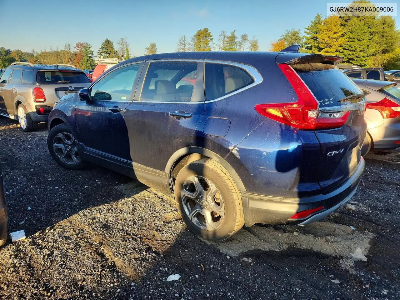 2019 HONDA CR-V VIN 5J6RW2H87KA009006 — фото 2