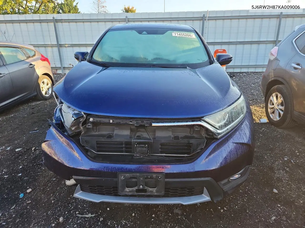 2019 HONDA CR-V VIN 5J6RW2H87KA009006 — фото 5
