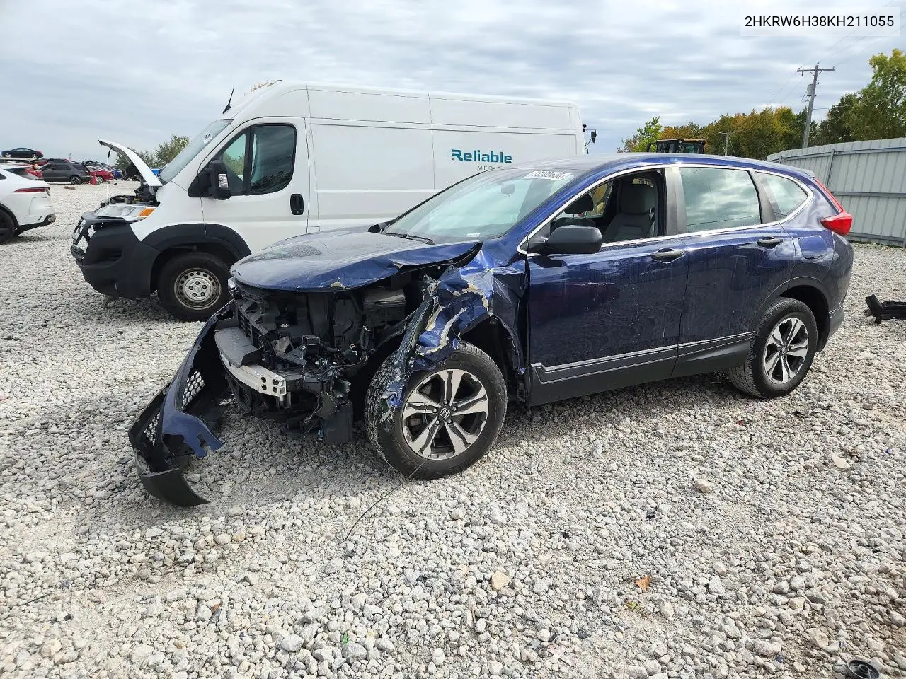HONDA CR-V 2019, VIN 2HKRW6H38KH211055