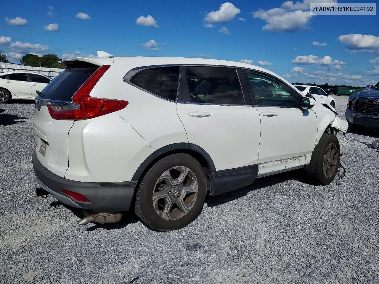 2019 HONDA CR-V VIN 7FARW1H81KE024192 — фото 3