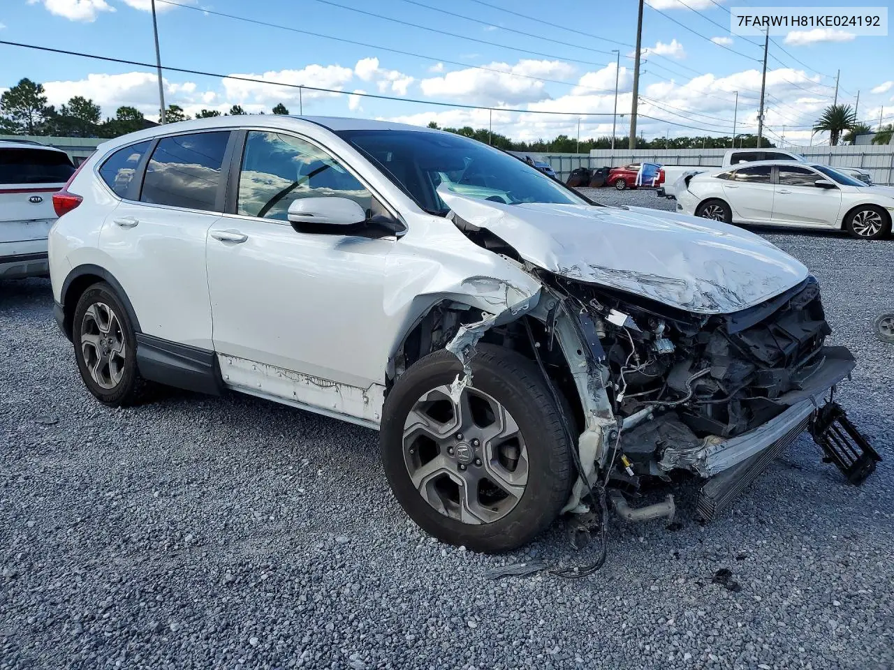 2019 HONDA CR-V VIN 7FARW1H81KE024192 — фото 4