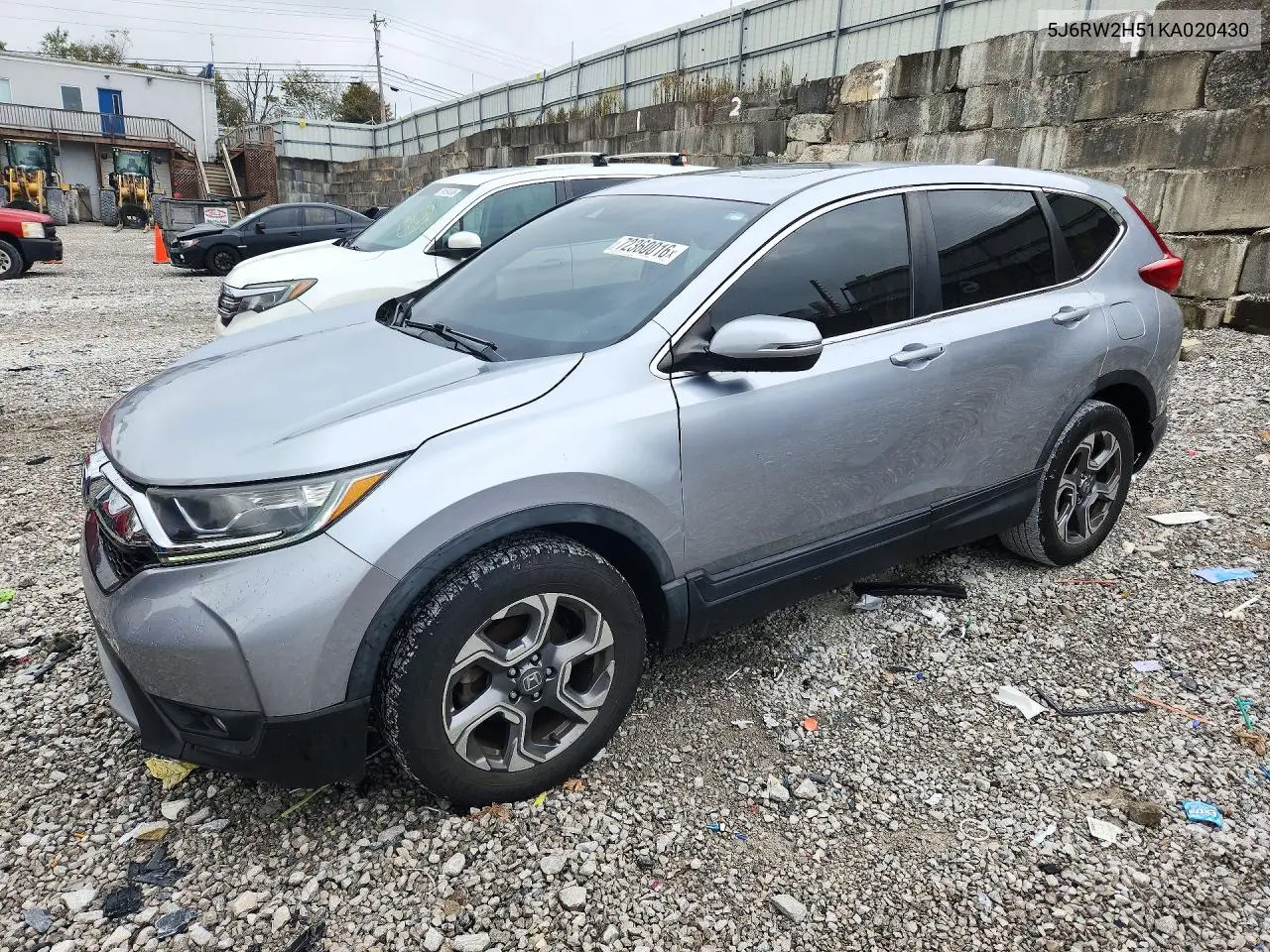 HONDA CR-V 2019, VIN 5J6RW2H51KA020430