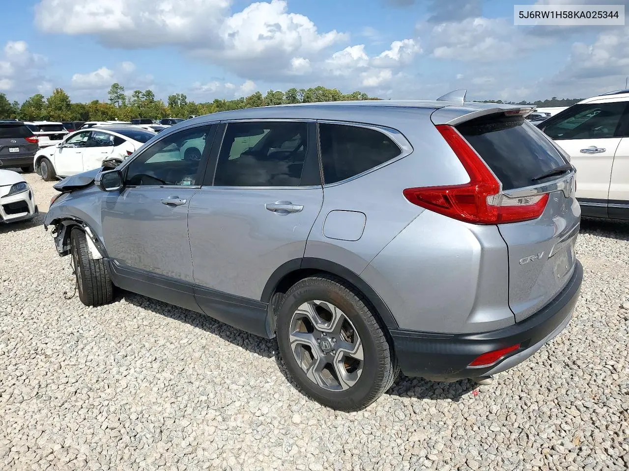 2019 HONDA CR-V VIN 5J6RW1H58KA025344 — фото 2