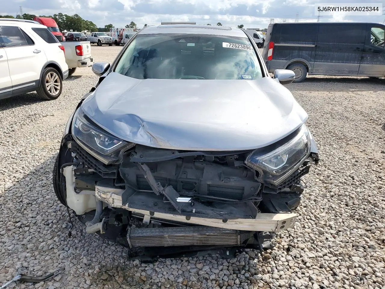 2019 HONDA CR-V VIN 5J6RW1H58KA025344 — фото 5