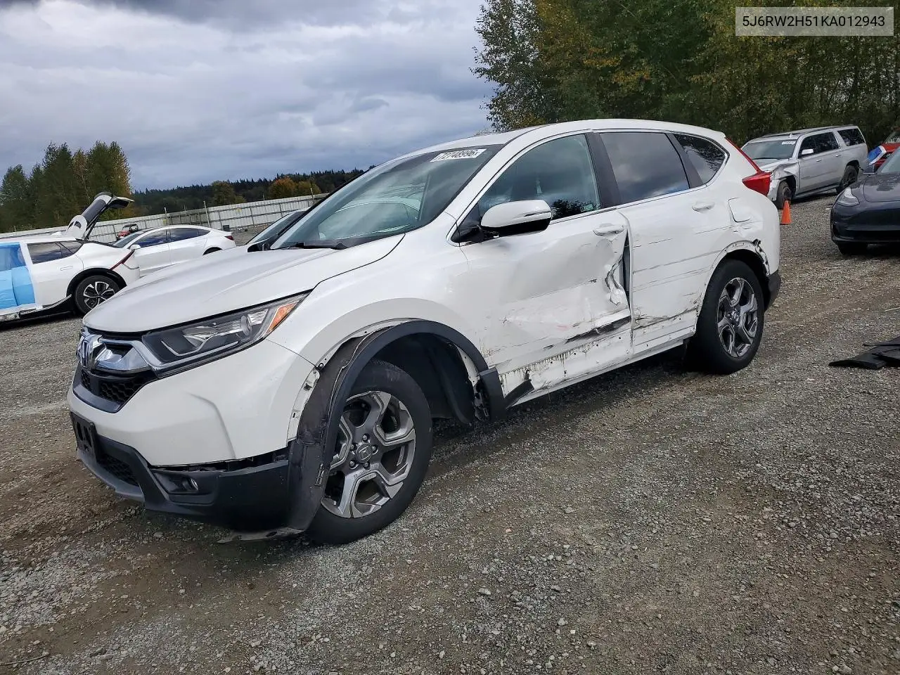 HONDA CR-V 2019, VIN 5J6RW2H51KA012943