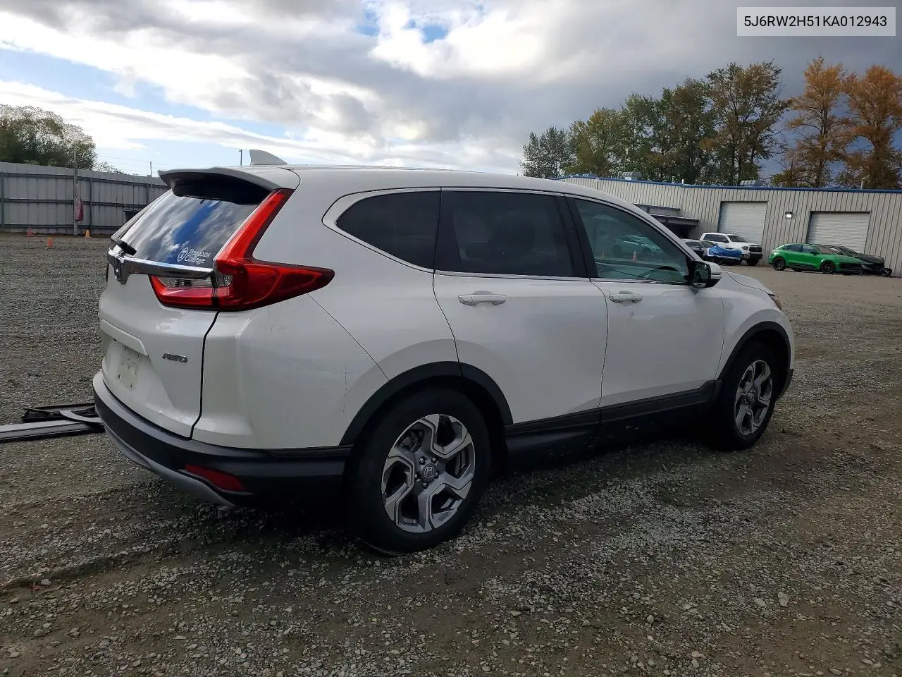 2019 HONDA CR-V VIN 5J6RW2H51KA012943 — фото 3