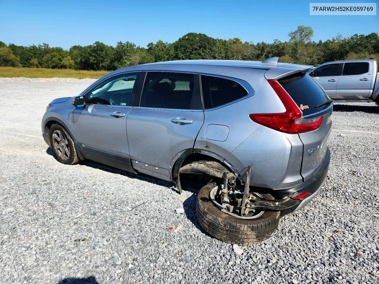 2019 HONDA CR-V VIN 7FARW2H52KE059769 — фото 2
