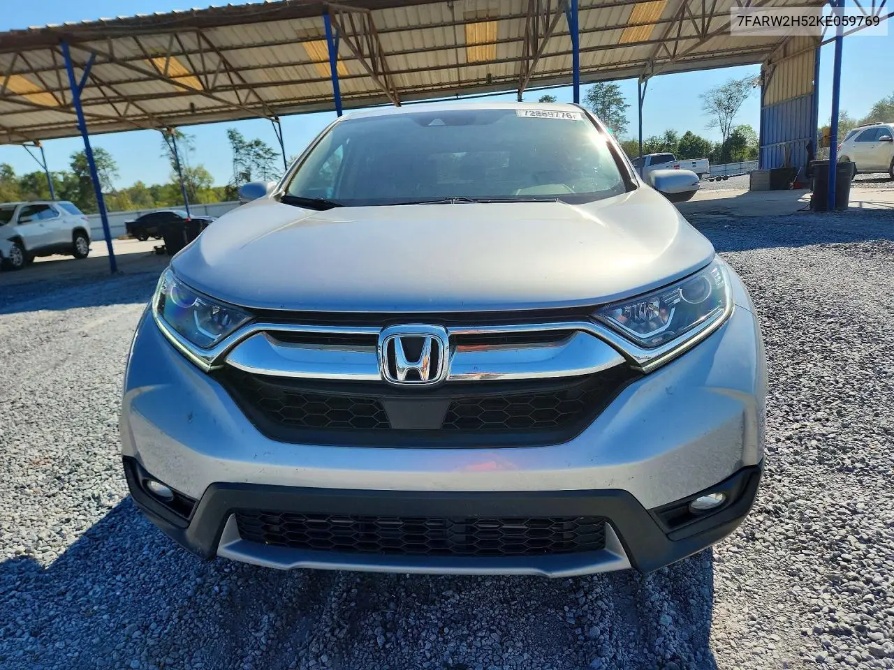 2019 HONDA CR-V VIN 7FARW2H52KE059769 — фото 5