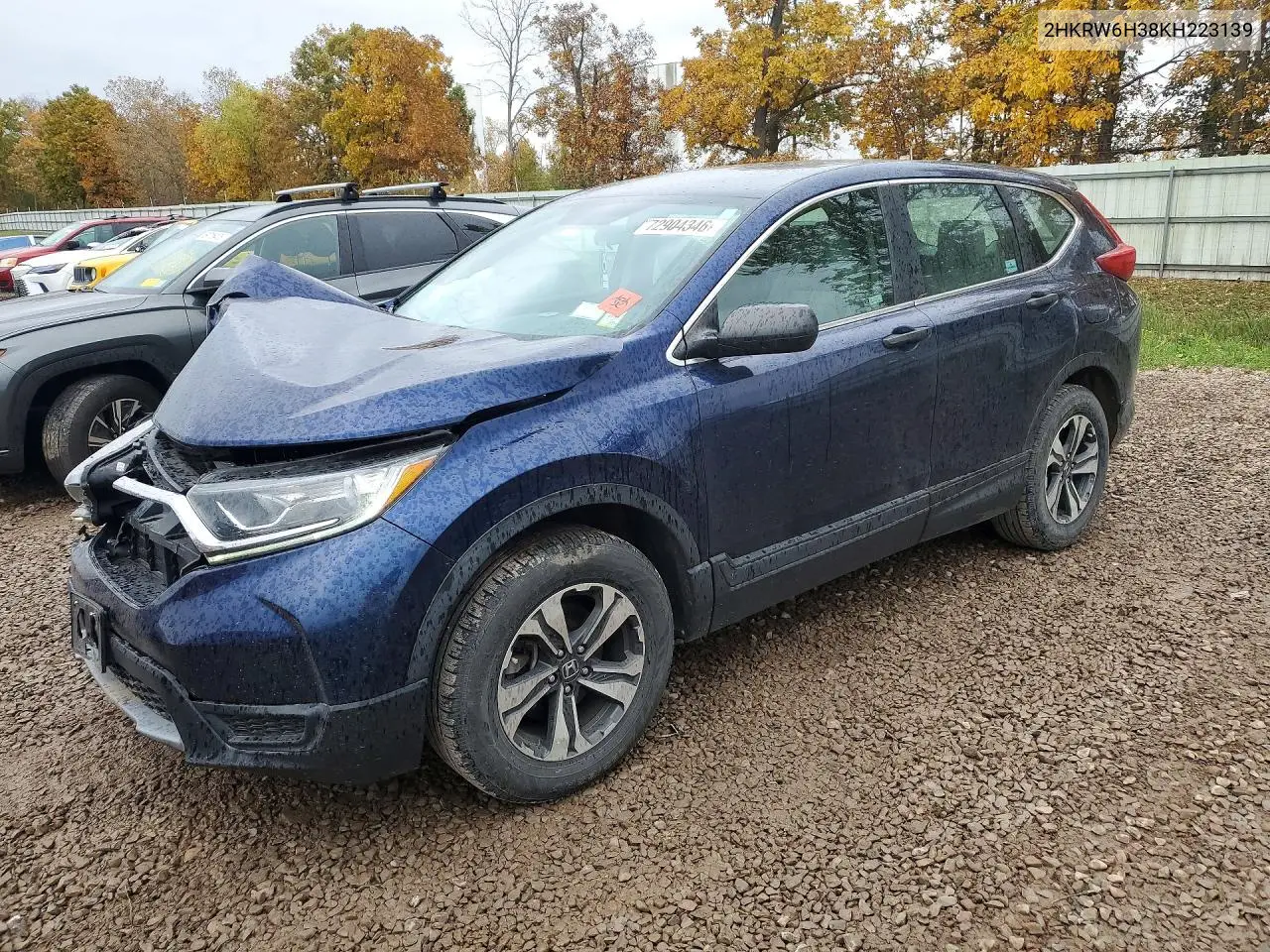 HONDA CR-V 2019, VIN 2HKRW6H38KH223139