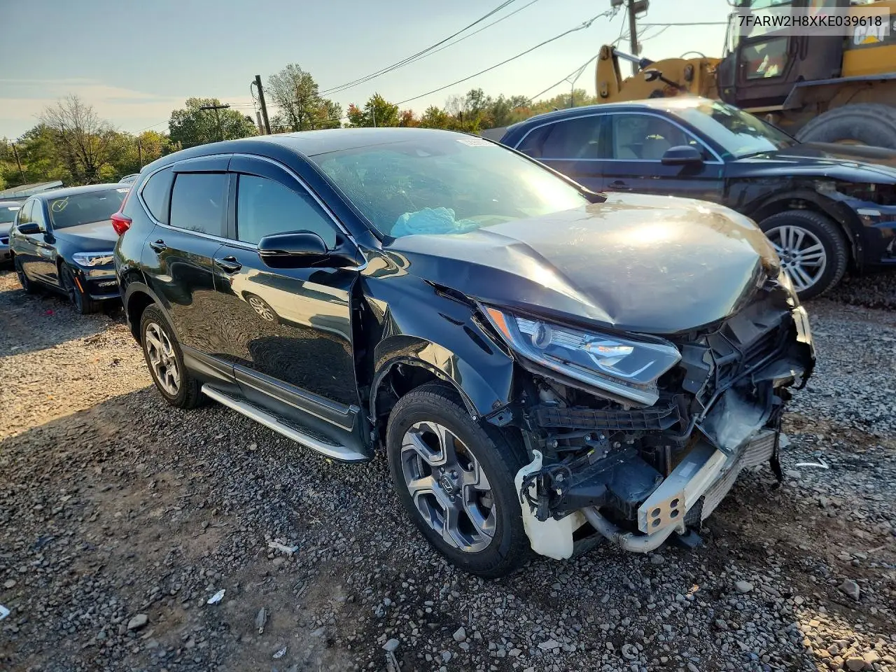 2019 HONDA CR-V VIN 7FARW2H8XKE039618 — фото 4