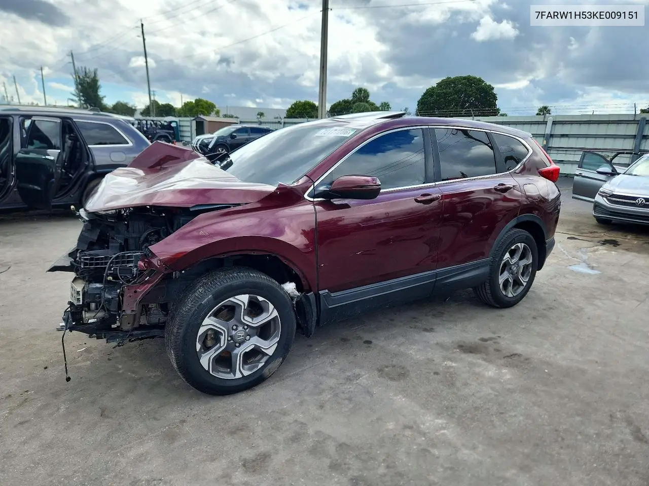 HONDA CR-V 2019, VIN 7FARW1H53KE009151