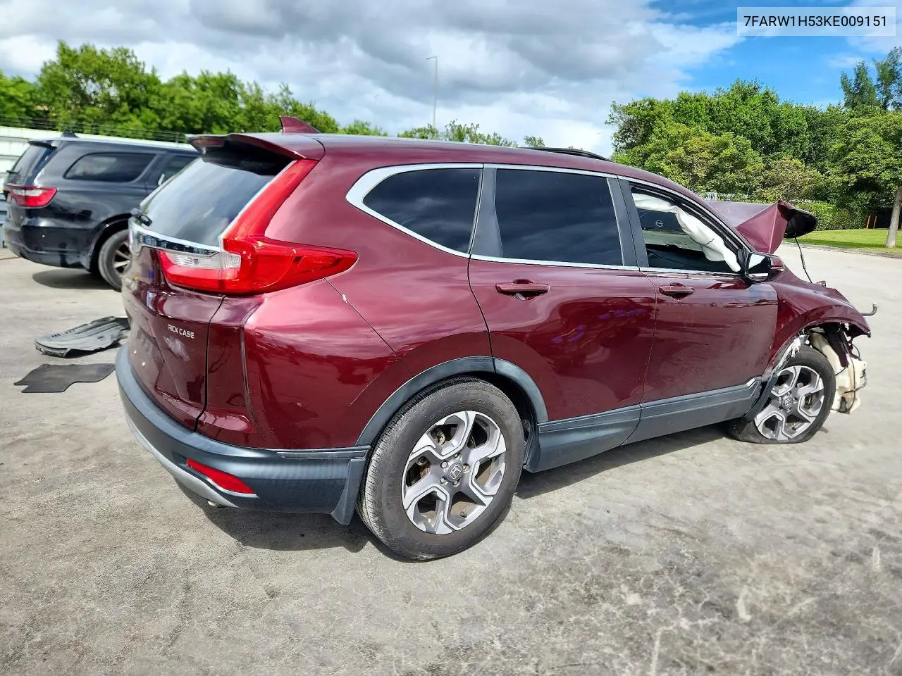 2019 HONDA CR-V VIN 7FARW1H53KE009151 — фото 3