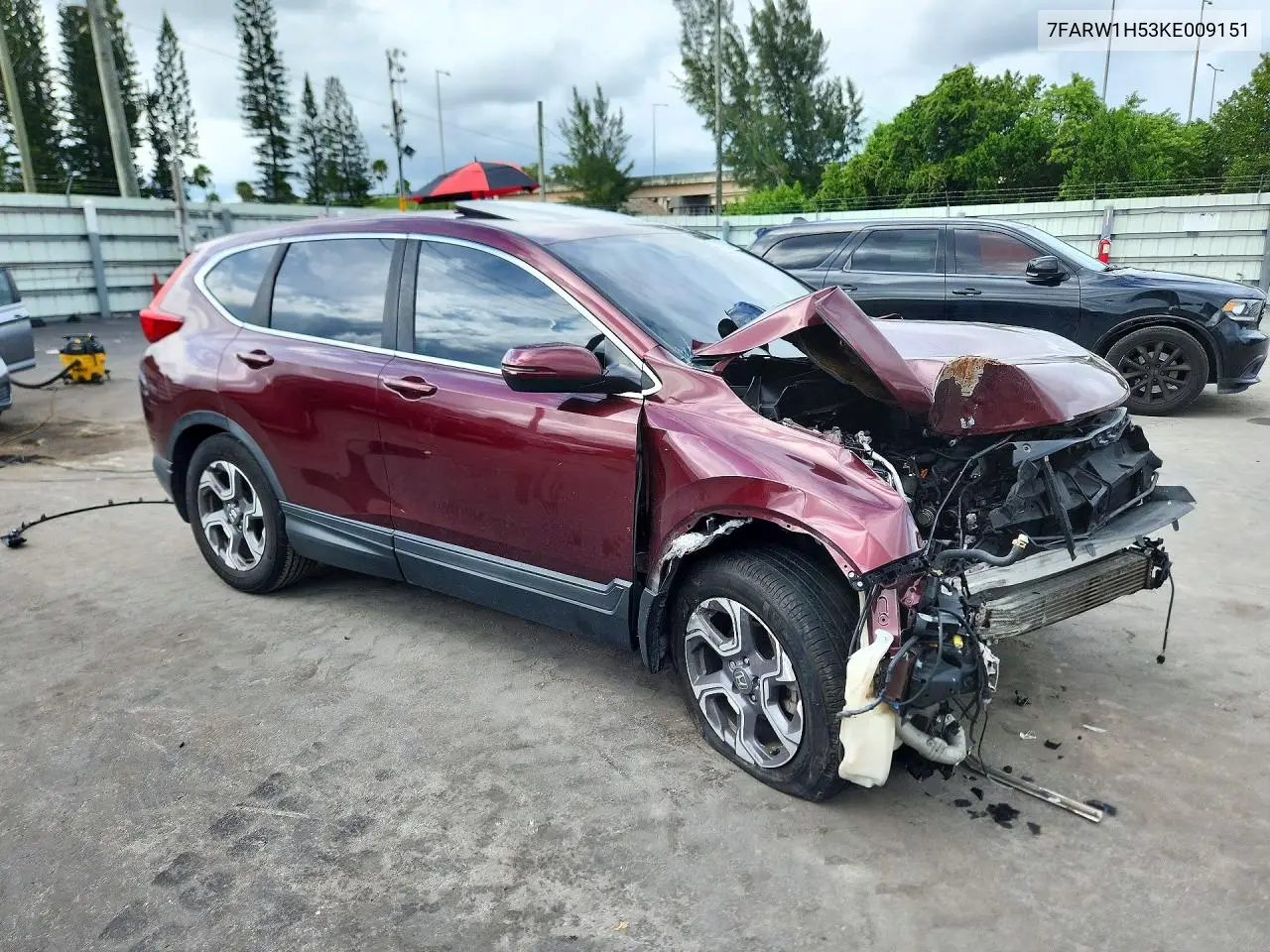 2019 HONDA CR-V VIN 7FARW1H53KE009151 — фото 4