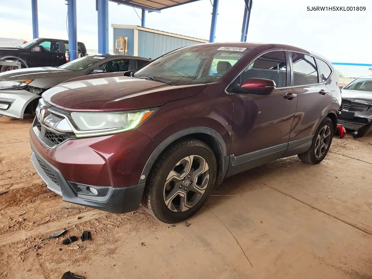 HONDA CR-V 2019, VIN 5J6RW1H5XKL001809