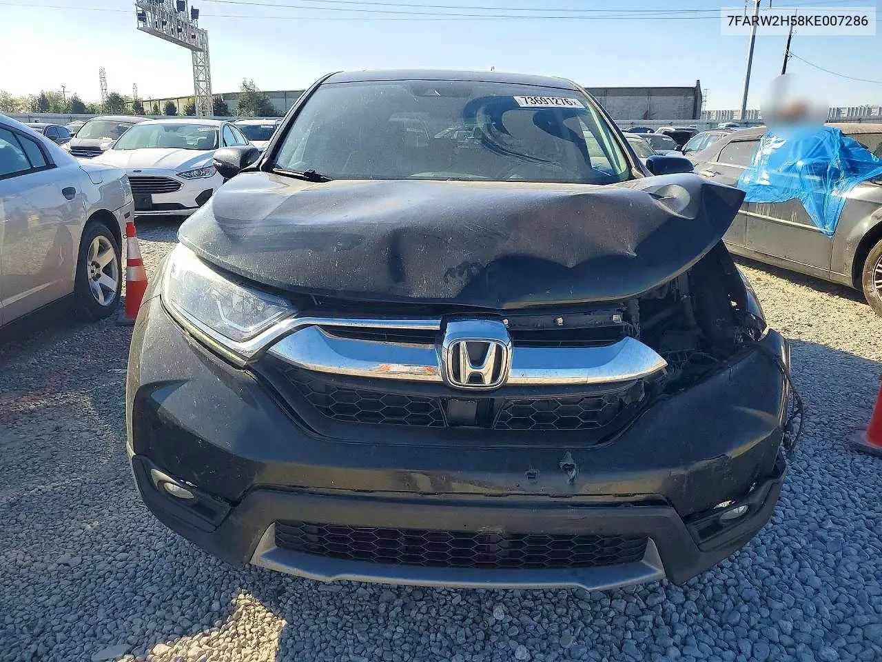2019 HONDA CR-V VIN 7FARW2H58KE007286 — фото 5